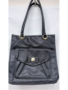 Women's Lulu Guinness Black Gold Tote Bag One Size